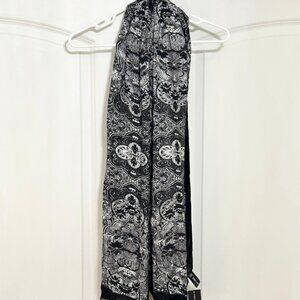 Black and White Women's Lightweight Scarf Shawl by I.N.C. - New